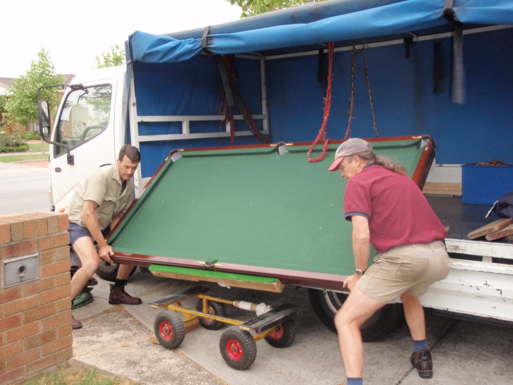 how to move a pool table